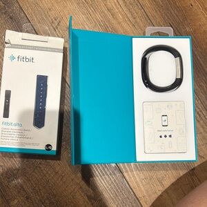 Used Fitbit Alta Classic Accessory Band in Black and additional Navy Band